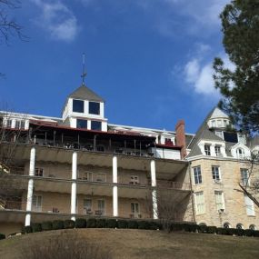 Installed modified bitumen roof on new addition to the Sky Bar at the historic Crescent Hotel in downtown Eureka Springs.