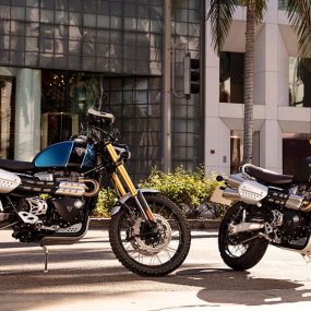 At Moon Motorsports, we have a wide selection of motorcycles. This includes our Triumph Street Scrambler motor vehicles. Come in today to find the one that best suits you!