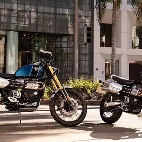 At Moon Motorsports, we have a wide selection of motorcycles. This includes our Triumph Street Scrambler motor vehicles. Come in today to find the one that best suits you!