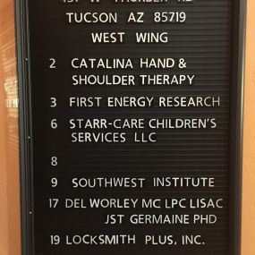 The directory to our locksmith shop in Tucson, AZ. Due to COVID, services provided at the shop are by appointment only. Please call for 24 hour mobile locksmith service in Tucson.
