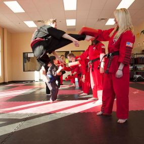 Martial arts classes benefit growing children far beyond the dojo and in many real-world scenarios. Our structured classes are meant to help develop coordination, physical fitness, mental strength, as well as gain valuable social skills. Through positive reinforcement, we can bring out the best in your children to help them succeed in life.