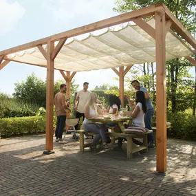 pergola's met schaduwdoek