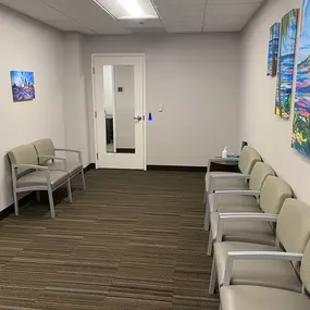 Dallas Janitorial Services sanitized this healthcare waiting area to medical standards, disinfecting seating and ensuring spotless floors. Our specialized medical facility cleaning ensures patient comfort in a hygienically safe environment.