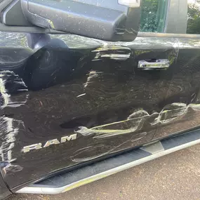 Up Close Damage Before Repairs 2019 Dodge Ram Big Horn