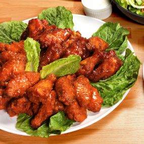 Our wings are delicious with our Original Amazing Sauce!