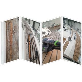 Renovatie van een teak dek