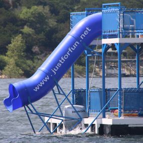 Did you know all of our party barges have tube slides?