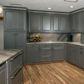 Grey cabinets are trending! Get them today.