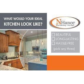 Ready for a kitchen upgrade? Check out all of our N-Hance Wood Renewal Services!