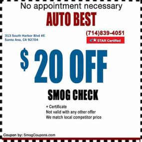 Smog Check Low Price