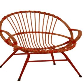 Tulip chair in rood