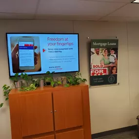 TDECU Yoakum interior lobby