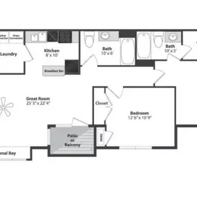 Professional Suite Apartment Floor Plan