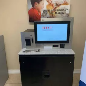 TDECU Angleton interior coin machine