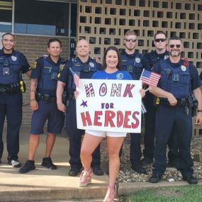 In July 2021, I organized a Hooray for Heros parade in Kilgore to show our support and appreciation for our local law enforcement. Thank you to all who attended include Mayor, Ronnie Spradlin.