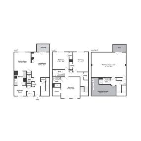 Olde Montgomery 3 Bedroom Townhome Floor Plan