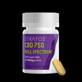 Stratos-CBD750-Full Spectrum-25mg-Tablets-ABQ-Albuquerque-NM