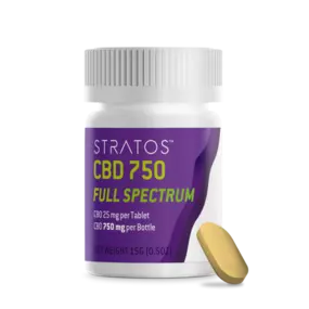 Stratos-CBD750-Full Spectrum-25mg-Tablets-ABQ-Albuquerque-NM