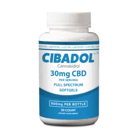 Each bottle contains 900mg of pure CBD.

Suggested Use: Recommended Dosage: 1 capsule daily.

Ingredients: Fractionated Coconut Oil (MCT Medium Chain Triglycerides), Non GMO Sunflower Lecithin, Full Spectrum Hemp Oil, Gelatin (Gelatin Capsules).