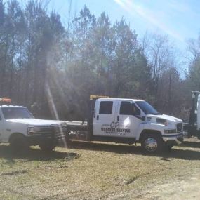 C. P. Wrecker Service is a 24-hour towing facility. We are a young company, but rooted in experience and a sense of duty. Our specialty is onsite accident recovery and roadside assistance. From accident towing and recovery to providing relief from roadside mishaps, you can depend on us. We are located in Auburn, AL. We serve all the Auburn and Opelika areas with pride. This is our community, and we are committed to serving it. This powerful fleet is capable of towing vehicles of all sizes and ki