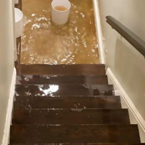 Pictured here is Minneapolis water damage restoration in a basement.  It is critical to remove water within 24 to 48 hours to prevent mold growth.  This basement had more than 2 feet of water caused by a washing machine water inlet hose.