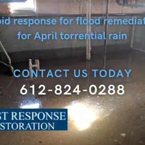 Rapid response flood remediation for April torrential rain