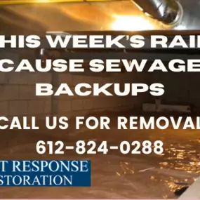 This week’s rains cause sewage backups