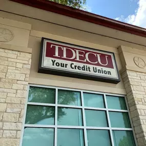 TDECU Bay City exterior building logo