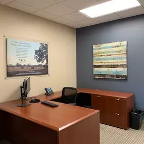 TDECU Bay City interior managers office