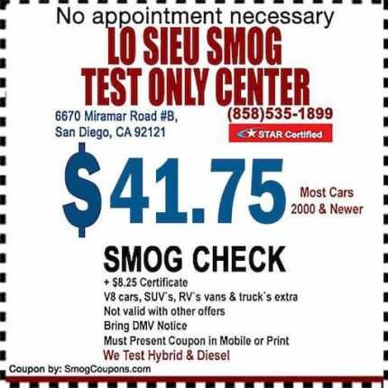 Logo von Lo Sieu Smog Test Only Center