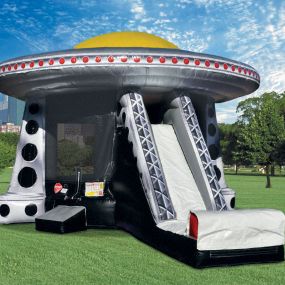 UFO space ship inflatable party rentals in Houston, TX & surrounding cities