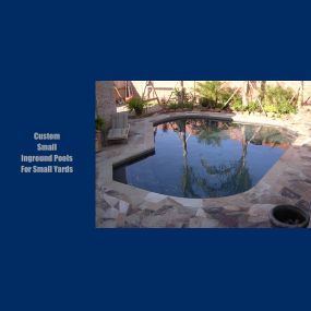 Custom Small In-ground Pools for Small Yards. Learn More: https://www.precisionswimmingpools.com/custom-small-inground-pools-for-small-yards/