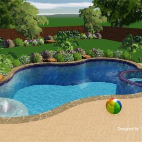 The Texan - Freeform Pool and Spa Package