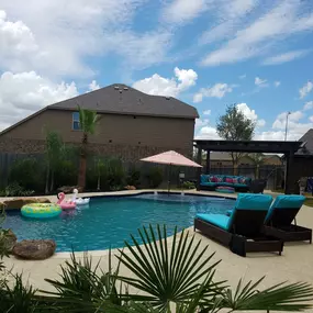 New pool construction, Tropical feel, Cypress, TX