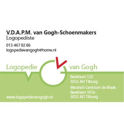 Logo van Gogh-Schoenmakers Logopedie V D A P M van