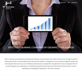RP Business Solutions - responsive Bootstrap website design