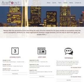Aim-Point.com - responsive Bootstrap website design