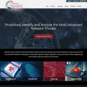 ManTech International - website design