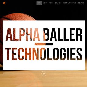 AlphaBallerTechnoloies - responsive Bootstrap website design
