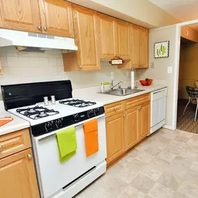 Kitchen at Brook View Apartments