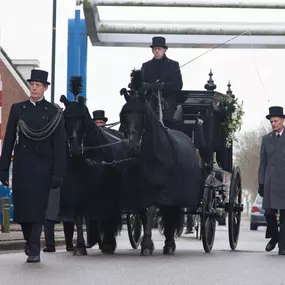 uitvaart met koets