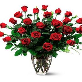 Two Dozen Roses Arranged in Vase $100.00 Brooklyn only Holiday Exception