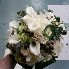 Winter  Wedding Bridal Bouquet featured in Manhattan Bride Magazine