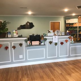 The front desk at AllHeart Dental