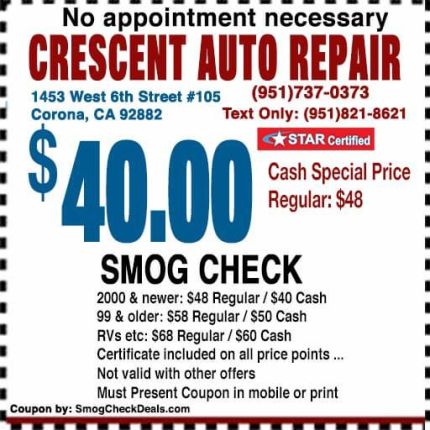 Logótipo de Crescent Auto Repair Smog Check