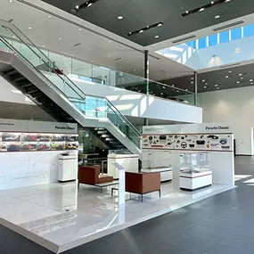 Inside the Fields Porsche Jacksonville dealership.