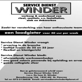 Winder Loodgietersbedrijf Servicedienst