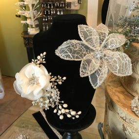 Beautiful selection of unique headpieces to choose from...or create your own!