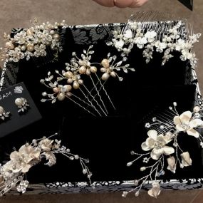 Beautiful selection of unique headpieces to choose from.