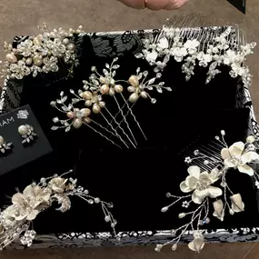 Beautiful selection of unique headpieces to choose from.